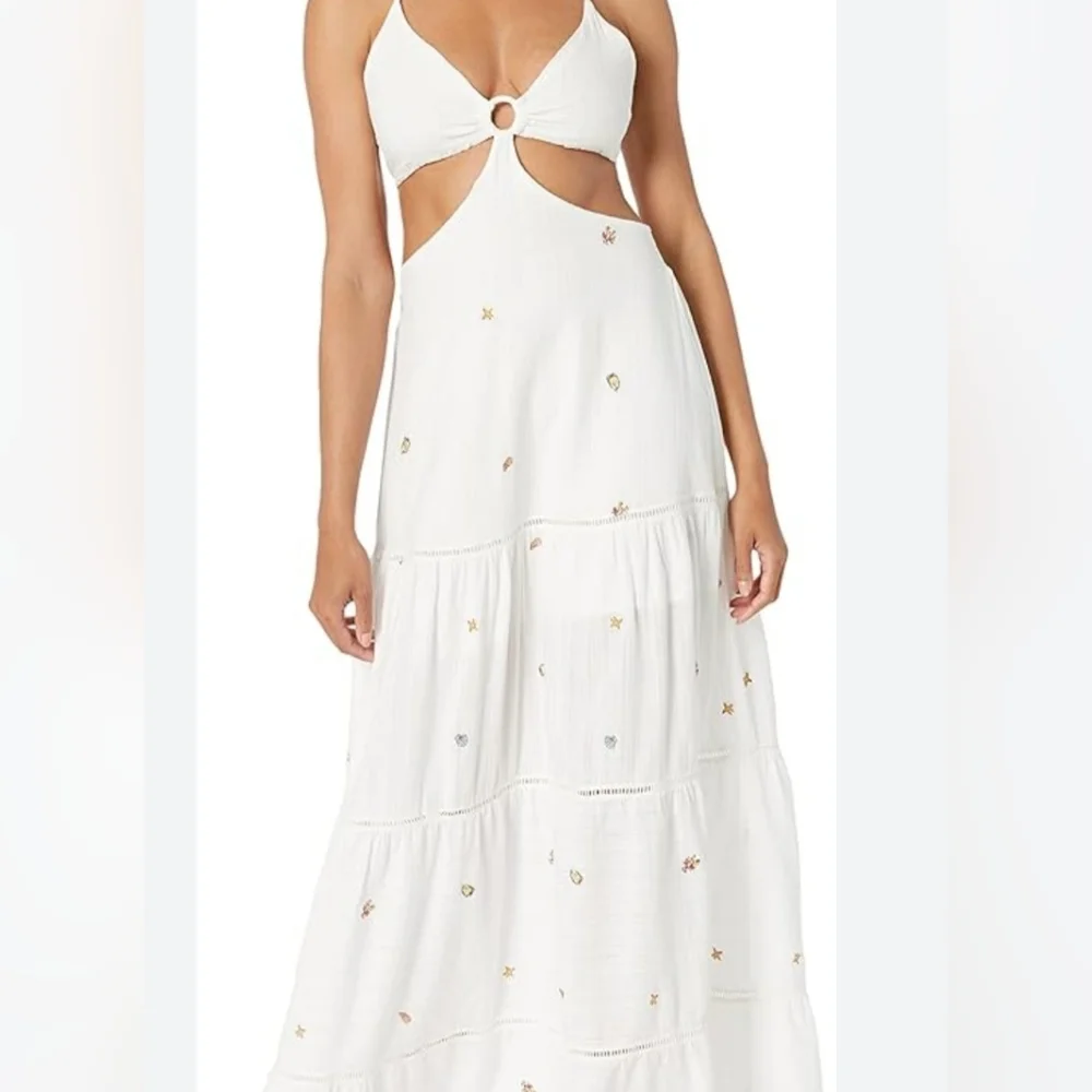 Maaji White Embellished Tiered Maxi Dress - Picture 10 of 11